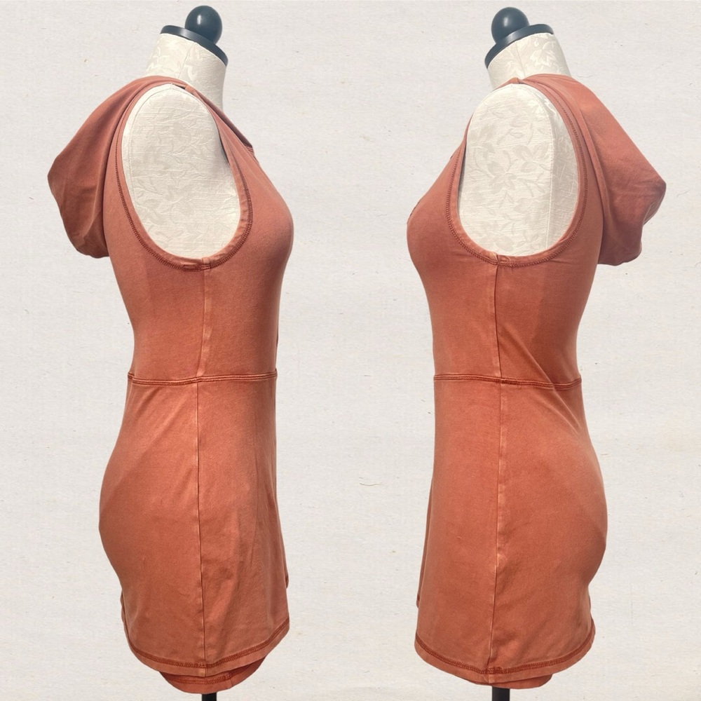 FP Movement by Free People Hot Shot Hooded Skortsie Sequoia Brun Skort Dress XS - Picture 7 of 8